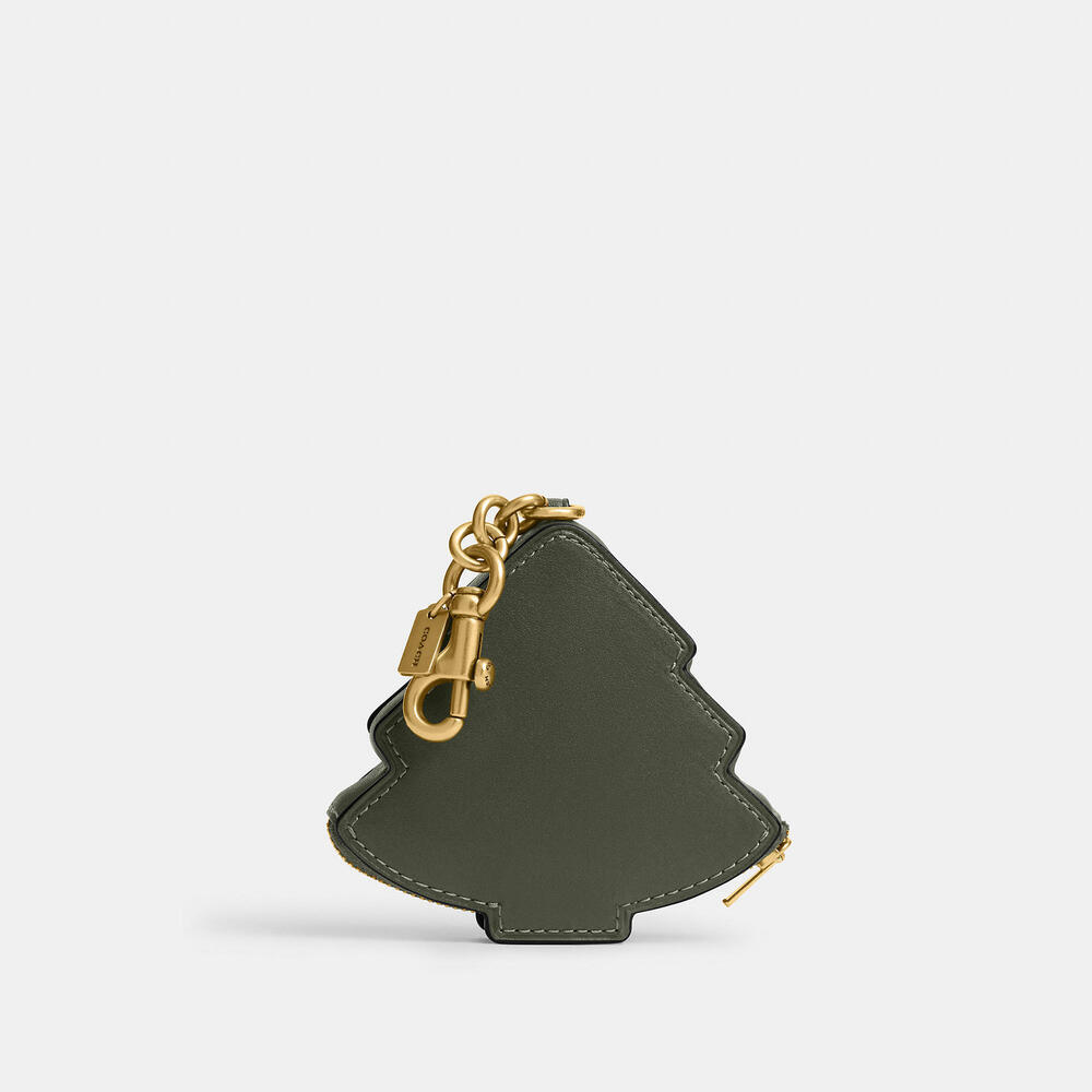 🌲 Coach TREE COIN CASE BAG CHARM (CCI13) ** NWT **